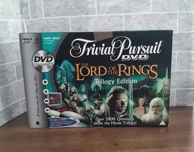 The Lord Of The Rings Trivial Pursuit DVD Trilogy Edition Board Game Sealed New • £12