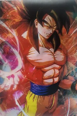 3d Holographic Lenticular Poster! Dragon Ball SSJ4/ GOGETA ! 3-in-1 🔥 🔥 🔥  • $11