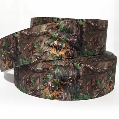 $1.09 • Buy Grosgrain Ribbon 5/8  , 7/8 , 1.5 , 3  Tree Camouflage Camo Printed Bulk