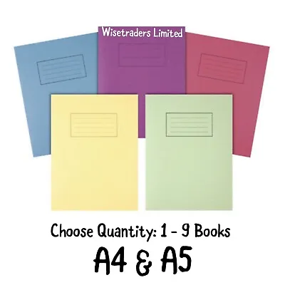 Silvine A4 A5 Exercise Books School Notebooks 80 Pages Class Children Homework • £3.99