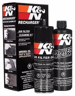 K&n Air Filter Recharge Kit Cleaner & Oil Kn 99-5050 (non-spray) • $28.40