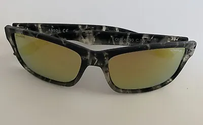 O'NEILL Anso POLARIZED Sunglasses Matte Black Dye / Gold Mirror C127P • $24.99