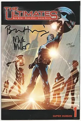 Ultimates #1 Dynamic Forces Signed Mark Millar Bryan Hitch 2002 Marvel Comics • £29.95