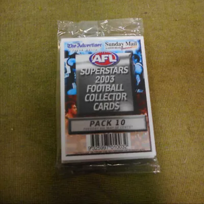 #d380.  2003  Afl Football Collector Cards - Pack 10 South Australia Edition  • $3.86