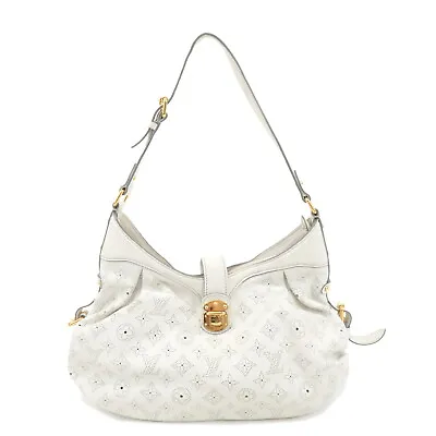 Auth Louis Vuitton Monogram Mahina XS Shoulder Bag Blanc White M95661 Used • $940