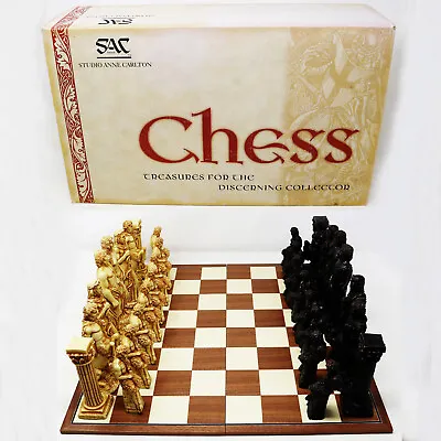 Studio Anne Carlton Sac Gods Of Mythology Hand Made Chess Set Boxed • £199.99