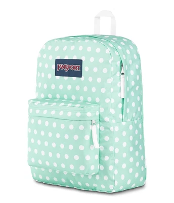 £29.95 • Buy JANSPORT Superbreak Backpack/Schoolbag Cascade Polka Dot 25L JS00T5015U7