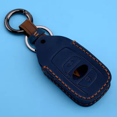 Leather Remote Key Case Cover Fob Shell Holder Fit For Subaru BRZ Forester STI • $12.17