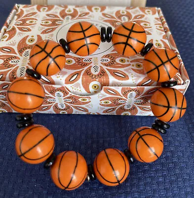 $23.09 • Buy Plunder Design Trendy Fashion Jewelry Got Game Basketball Elastic Bracelet