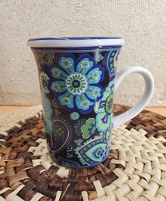 Vera Bradley Teacup With Lid For Barnes & Noble  Blue Rhapsody  (C2) • $13