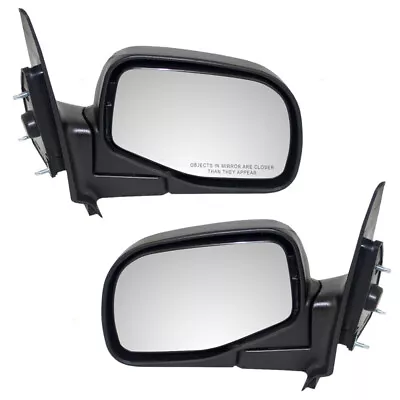 Pair Set Manual Side View Mirrors Glass Housing For Ford Ranger Mazda Pickup • $62