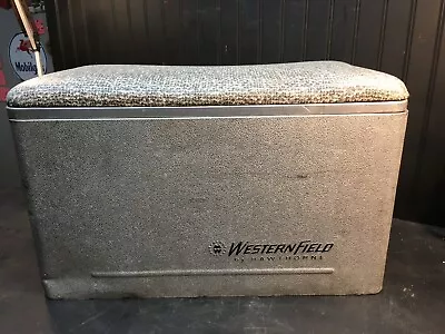 Vintage Western Field Metal Cooler Ice Chest - 1950s - Aluminum  • $139.50