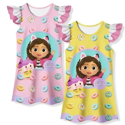 Gabby’s Dollhouse Girls Kids Nightgown Pajamas Sleepwear Dress • $10.99