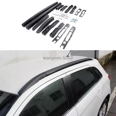 2010-2020 For Mitsubishi Outlander Sport RVR Black Side Bars Rails Roof Rack Kit • $208.99