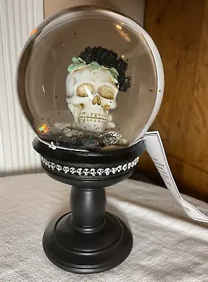 Martha Stewart Skull Bones Halloween 8.5  Waterglobe Nwt • $39.99