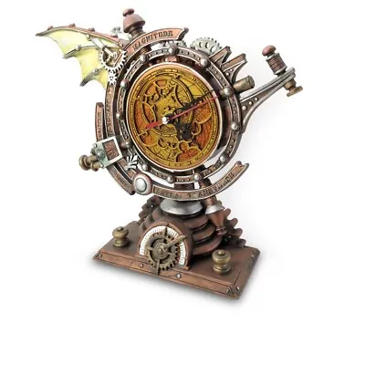 Alchemy Gothic V15 - The Stormgrave Chronometer Clock Steampunk Gear Wings 8x10” • $75.04
