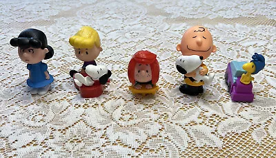 Lot Of  5 PEANUTS The Movie 2015 Charlie Brown Toy Figures McDonalds Happy Meal • $14.99