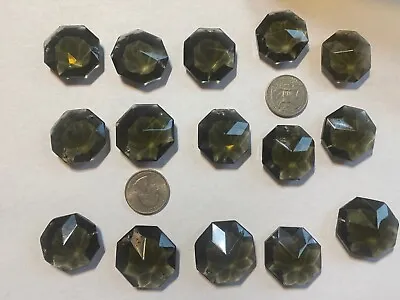 Vtg. Lot Of 15 Grey/Purple W. Germany Chandelier Crystal Octagonal Prisms Beads  • $10