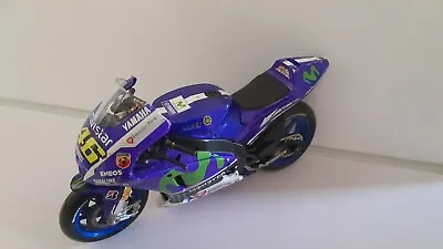 Valentino Rossi Movistar Yamaha Factory MotoGP Race Bike Diecast Model Toy 1:18 • £9.99