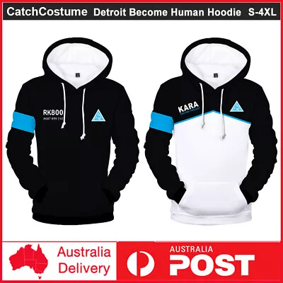 Detroit Become Human 3D Hoodie Connor RK800 Kara Cosplay Sweatshirt Pullover • $34.19