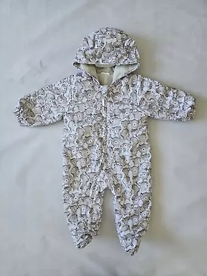 Baby Girls Or Boys 3-6 Months  Snowsuit / Pramsuit / Travelsuit  / Outwear Suit • £7.99