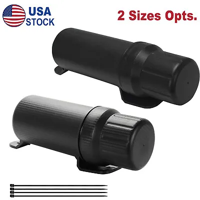 Manual Canister Holder Motorcycle Tool Storage Tube Universal Waterproof Black • $15.27