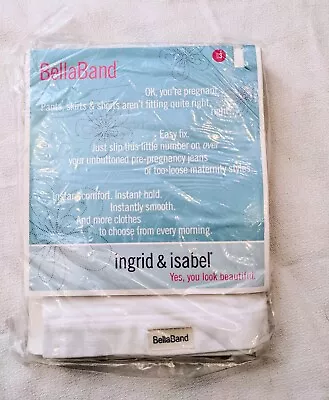 NEW Bella Band Ingrid & Isabel White Size 3 Maternity Pregnancy Support Band • $7.99