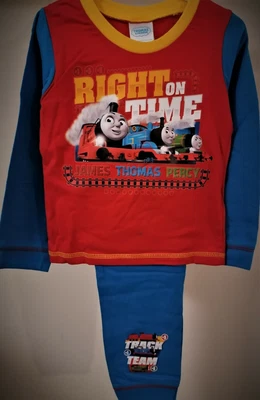 £5.45 • Buy Thomas The Tank Engine Pyjamas Red Boys Pj's Long Sleeve Pyjama Set T2TC575 S18