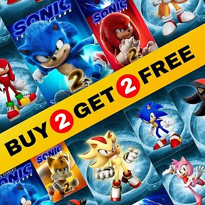 BUY 2 GET 2 FREE - Cool Hedgehog Posters - Sonic Wall Art For Boys Room Decor • £4.95