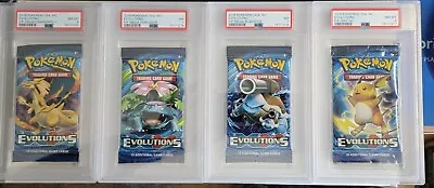 Pokémon XY Evolutions PSA Graded Booster Pack Art Set  • $204.99