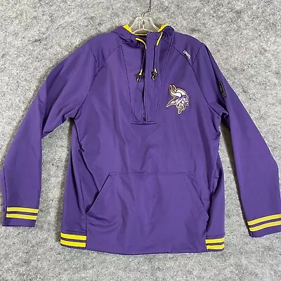 UNRL X MN Vikings No 1 Limited Edition Crossover Hoodie Men's Size XL 1/2 Zip • $89.97