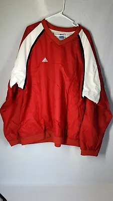 Vintage Adidas Windbreaker Pullover Red • $15