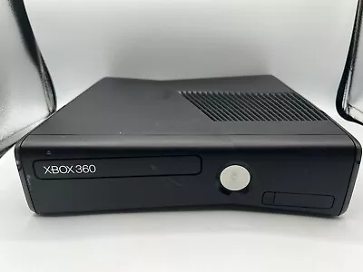 Microsoft Xbox 360 S Matte Black Console 4GB For Parts Repair Red Ring No HDD • $29.02