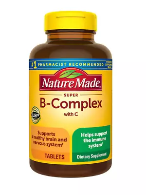 Nature Made Super B-Complex With Vitamin C & Folic Acid 460 Tablets EXP 07/2025 • $25.19