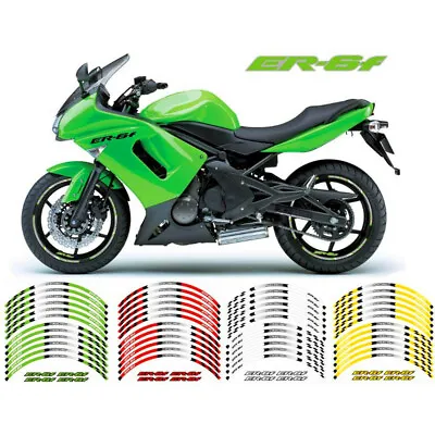 17  Rim Stripes Wheel Tape Sticker Decals For KAWASAKI ER-6F EX650 2006-2016 • £13.24