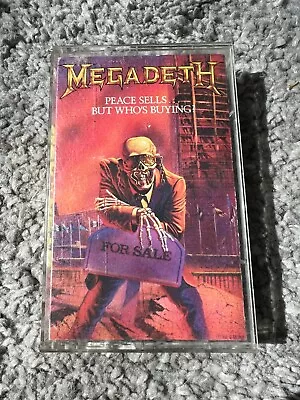 Megadeth Peace Sells...But Who's Buying? Cassette 1986 TESTED Metallica Slayer • $9.95