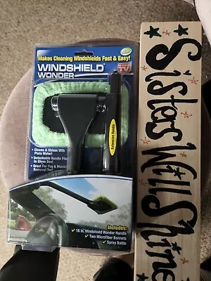 Telebrands Windshield Wonder As Seen On TV Cleaning Tool With Microfiber Pads! • $14