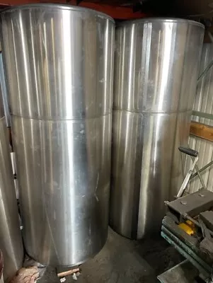 245 Gallon Vertical 316 Stainless Steel Sanitary Tank  Food Grade 70 Inches H • $1750