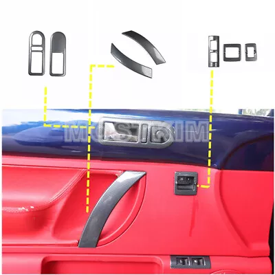 ABS Carbon Car Door Handle Accessories Kit Trim Cover For VW Beetle 2003-2010 • $74.94