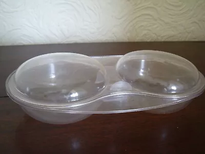 Vintage Microwave Egg Poacher Cooker Clear Plastic No Mess Good Quality • £4.99