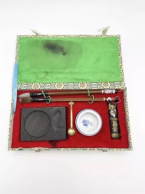 Vintage Chinese Calligraphy Set Asian With Original Box Used • $16.99