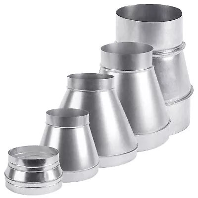 £10.77 • Buy Metal Ducting Reducer Ventilation Pipe Connection Extraction Fan Tube Hydroponic