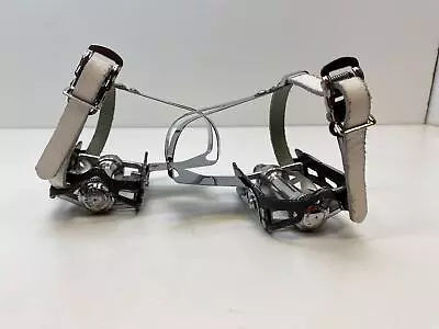 $129.99 • Buy Vintage Bicycle Campagnolo Superleggeri PEDALS W/ Christophe Toe Clips