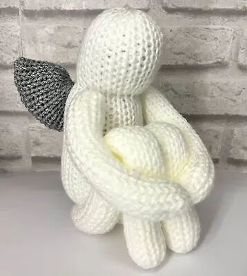 Knitted Sitting Angel Memorial & Poem Card Angel Wings Memorial In Loving Memory • £12