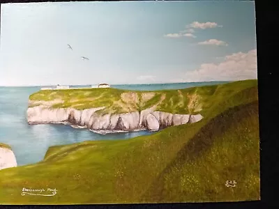 Oil Painting Flamborough Head Signed • £18