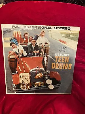 $19.95 • Buy Les Baxter ’s Teen Drums -Capitol LP  NM Vinyl !Record ST1355 Full Stereo