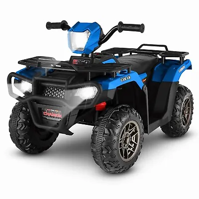 12V Kids ATV Electric Vehicle W/LED Lights High & Low Speed 4 Wheeler W/LED MP3 • $119.99