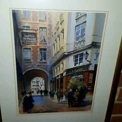 Terry Collins Original Watercolour Quartier Latin Paris • £80