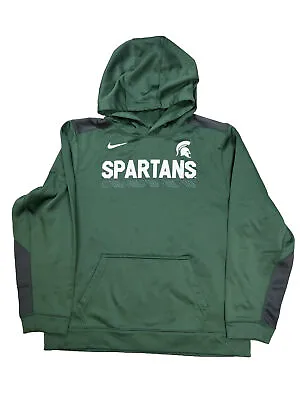 Nike Boys Kids Green Michigan State Spartans Pullover Hoodie - XL • $7.98