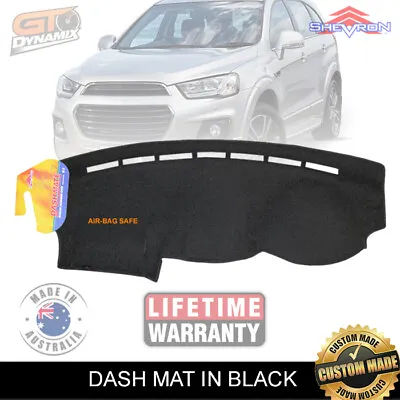 DASH MAT HOLDEN CAPTIVA CG LS LT LTZ 1/2016-Current Airbag-Safe BLACK DM1431 • $89.95